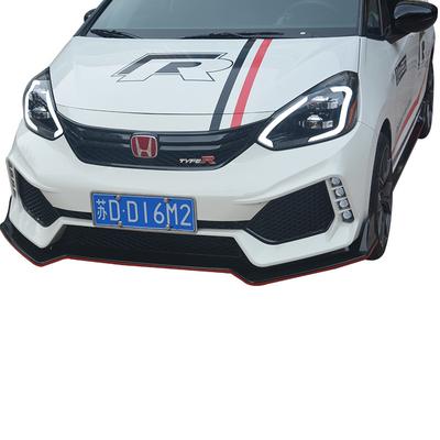 2018 2019 Honda FIT JAZZ Matowy przedni spojler zderzaka Body Kit Spoiler Cover 3 szt.